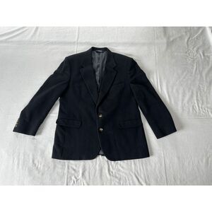 John Alexander 100% Camel Hair Blazer/Sport Jacket Size 44R, Dark Blue, USA Made